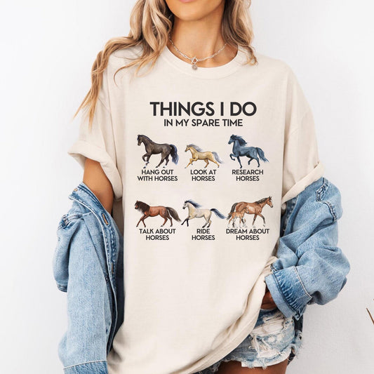 Things I Do In My Spare Time - Horse T-Shirt