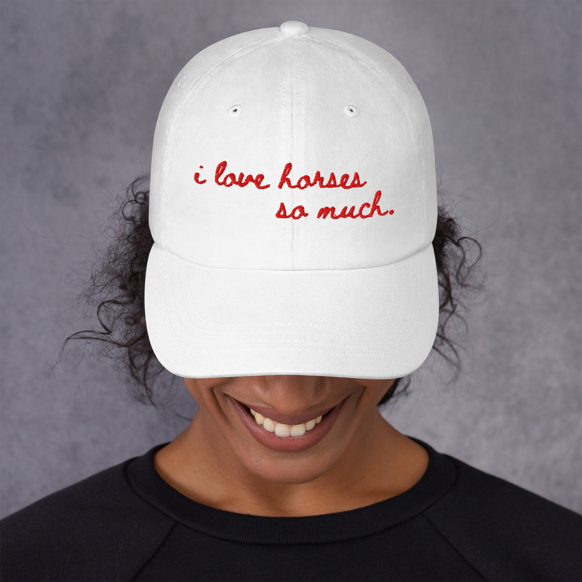 Dad hat - I Love Horses
